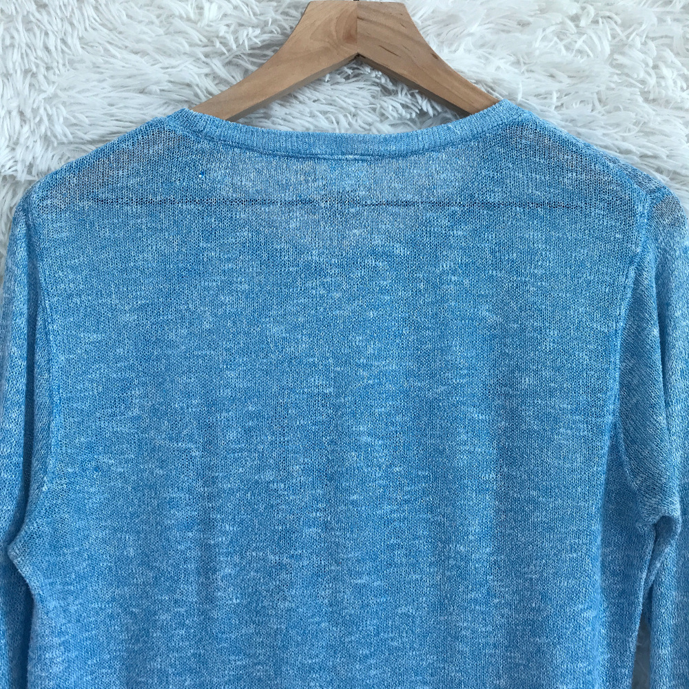 SOLD Thin Knit Sweater Blue Victorias Secret Pink - Picture 5 of 7